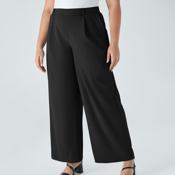 HALARA Flex DayStretch High Waisted Pocket Straight Leg Work Pants - Picture 3 of 16